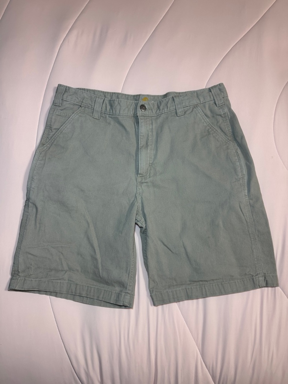 CARHART Men's Casual Light brown Cotton Blend Shorts 38 relaxed fit